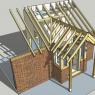 Porch structure - Victorian Lodge Extension